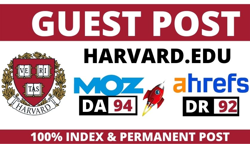 Guest Post On Harvard.edu, DA 94 & DR 92