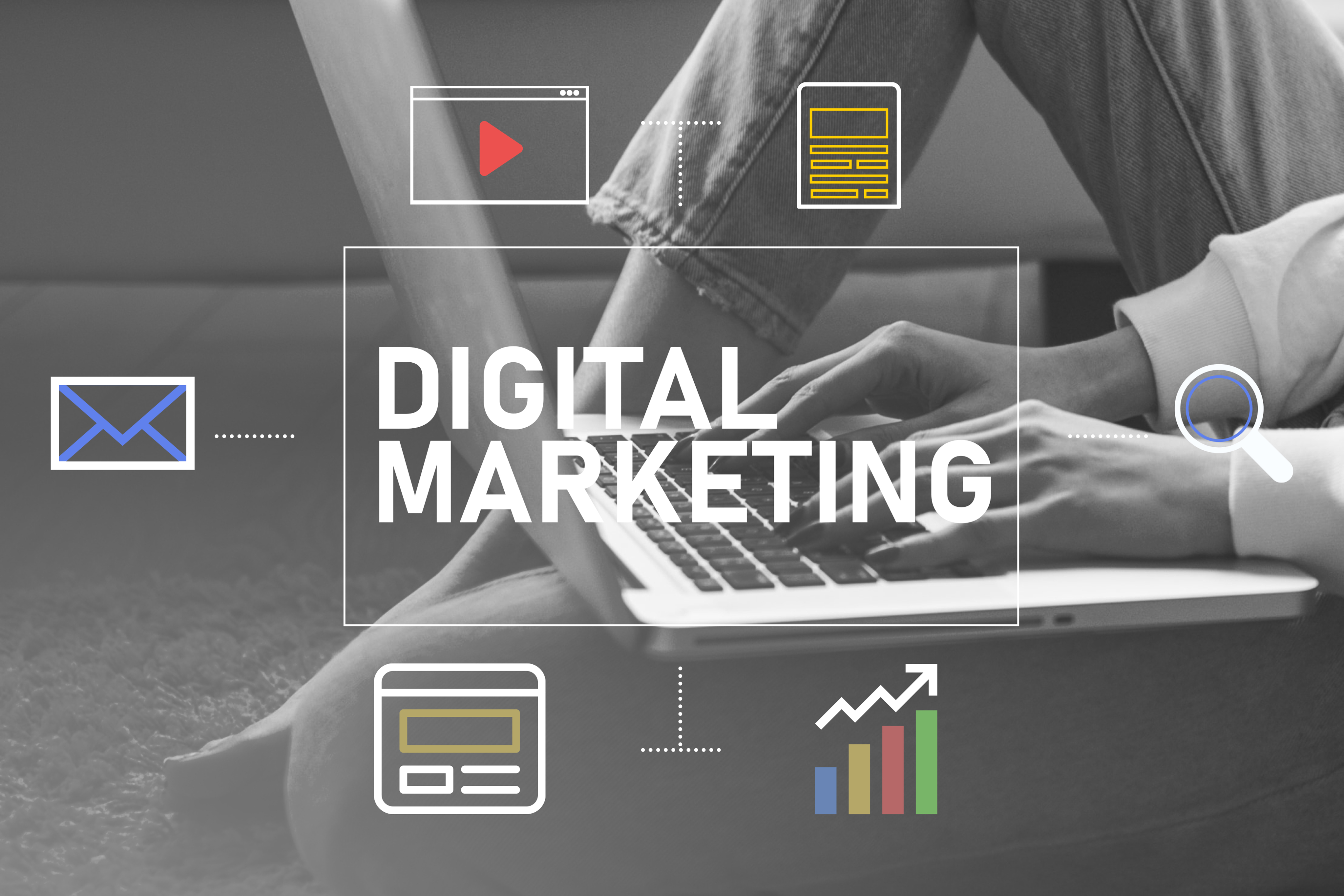 Digital marketing team at work