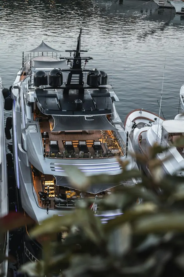 Yacht deck detail