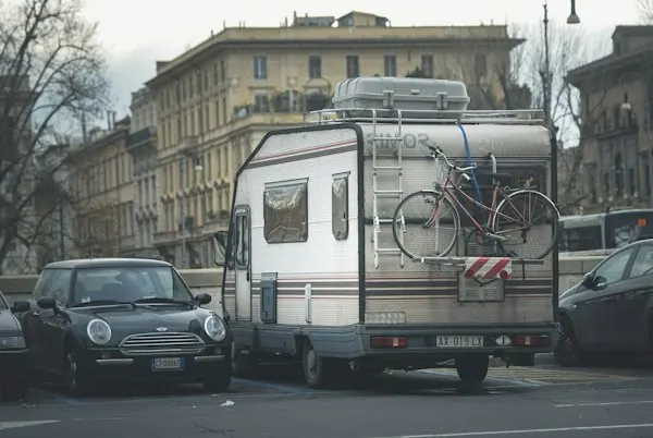 RVs parked at an RV park
