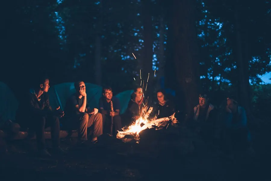 Camping under the stars