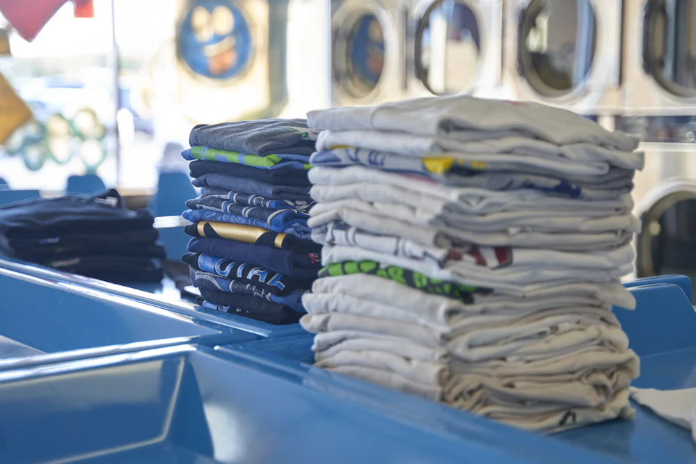 Freshly folded linens