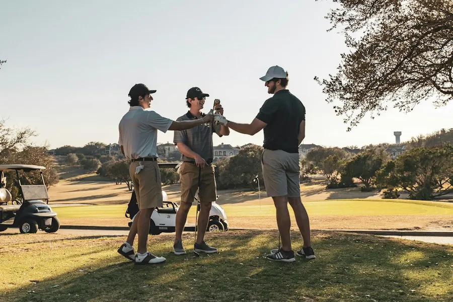 Aerial view of a golf hole
