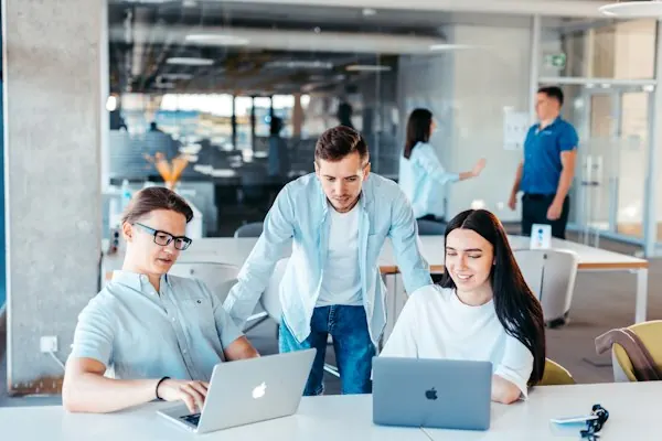 Team working in an office