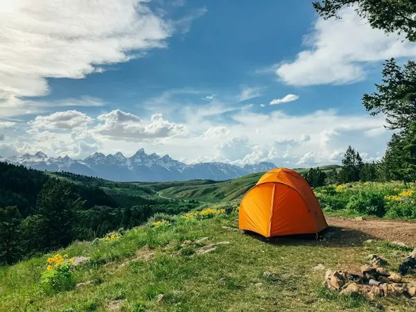 Tent in the mountains