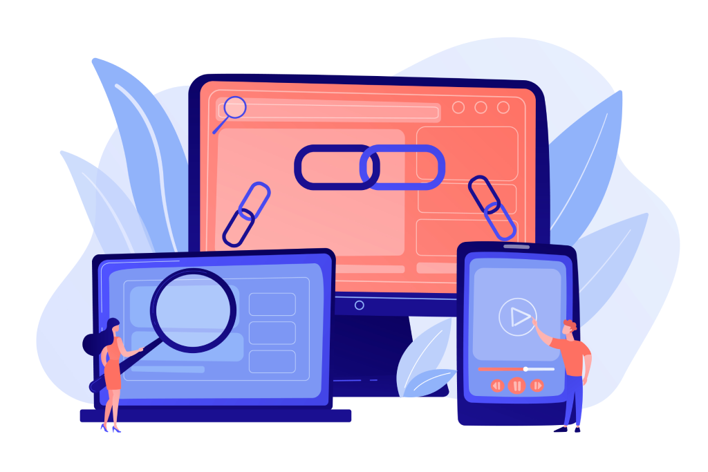 Link building specialist at work